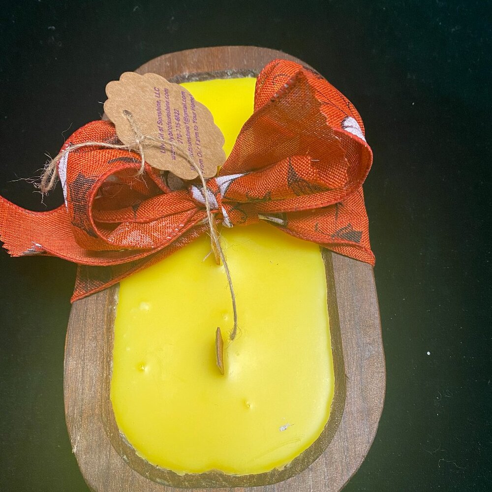 Dough bowl Candle with wood wicks